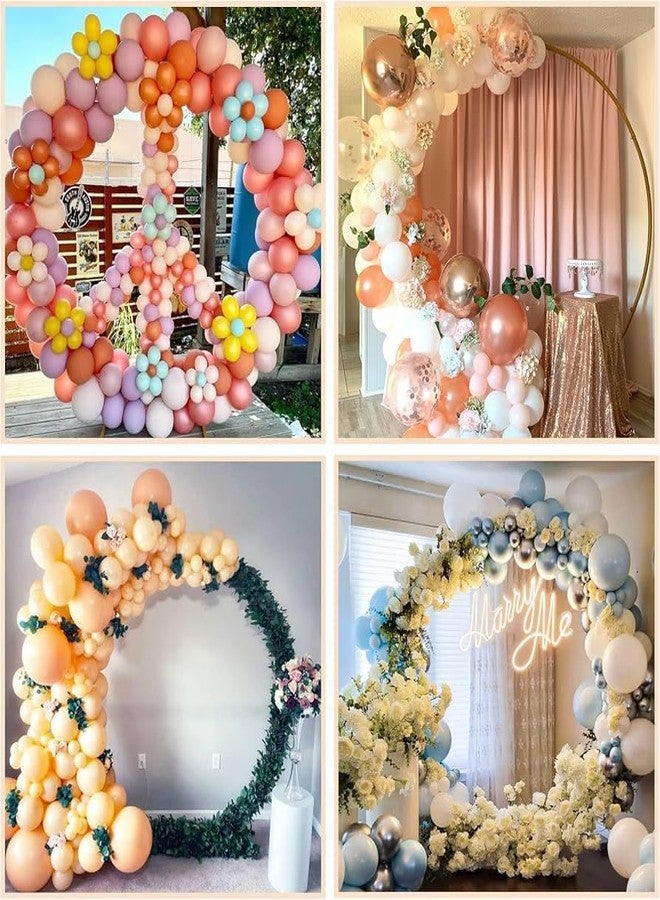 VinsPro Polyvinyl_Chloride Round Arch Balloon Decoration Stand-Round | Shape-White Colour | With Masking Tape And Glue (White, 151 Cm Diameter), 1 Package - Image 3